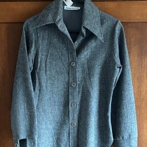 Bobby Brooks VINTAGE Women’s Charcoal Blazer/Shirt Wool